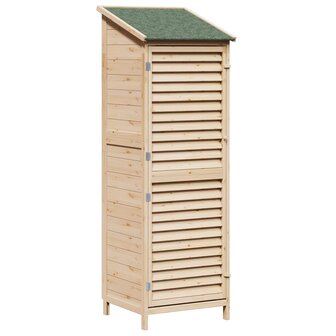 Tuinschuur Naturel 59 x 56 x 176 cm Massief Vurenhout 2