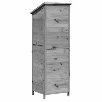 Tuinschuur Grijs 59,5 x 56 x 176,5 cm Bewerkt hout 7