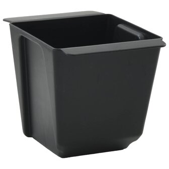Bloembakken voor Euro-pallets 24 pcs Zwart 13,5 x 9 x 9,5 cm 6