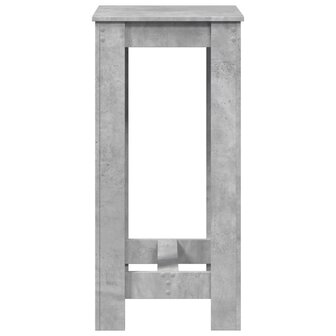 Bartafel 51x50x103,5 cm bewerkt hout betongrijs 6