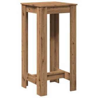 Bartafel 51x50x103,5 cm bewerkt hout artisanaal eikenkleurig 5