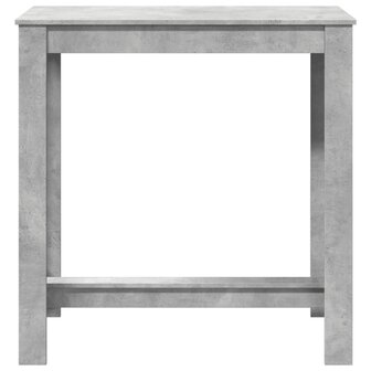 Bartafel 102x50x103,5 cm bewerkt hout betongrijs 4