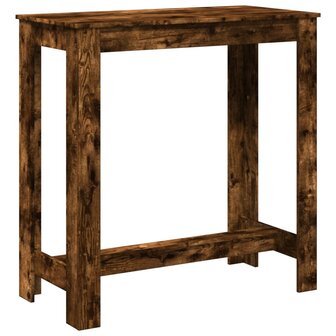 Bartafel 102x50x103,5 cm bewerkt hout gerookt eikenkleurig 5