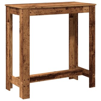 Bartafel 102x50x103,5 cm bewerkt hout oud houtkleurig 2