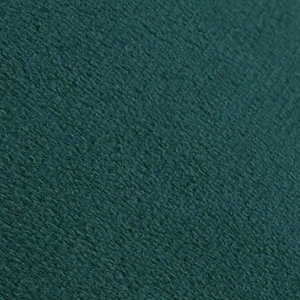 Kruk fluweel 28 x 36 cm donkergroen en goudkleurig 2