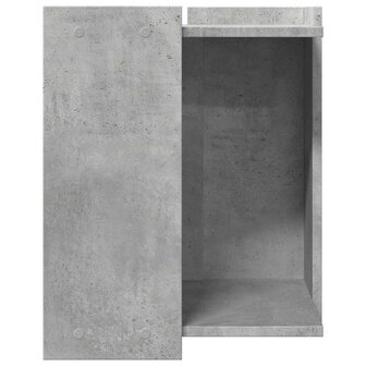 Kattenbakkast 42x42x51 cm bewerkt hout betongrijs 6