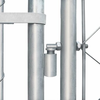 Hondenkennel voor buiten 4x4x1 m gegalvaniseerd staal 7