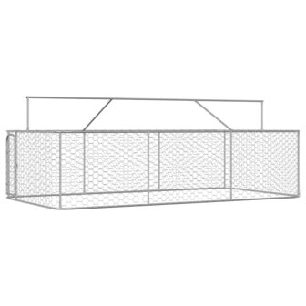 Hondenkennel voor buiten met dak 400x200x150 cm 7