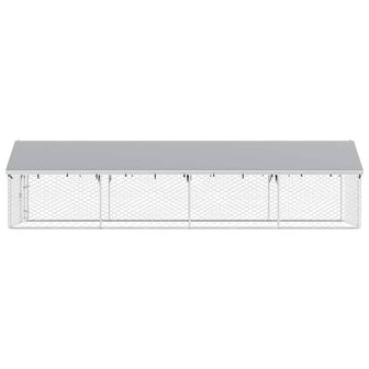 Hondenkennel voor buiten met dak 600x200x150 cm 8