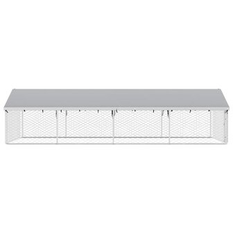 Hondenkennel voor buiten met dak 600x300x150 cm 8
