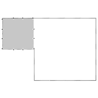 Hondenkennel 6,05 m&sup2; staal zwart 5