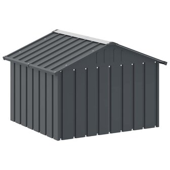 Hondenhok 116,5x103x81,5 cm gegalvaniseerd staal antracietkleur 7