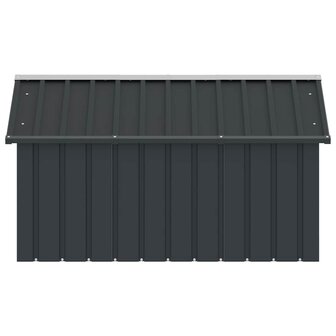 Hondenhok 116,5x153x81,5 cm gegalvaniseerd staal antracietkleur 6