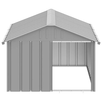 Hondenhok 116,5x153x81,5 cm gegalvaniseerd staal grijs 5