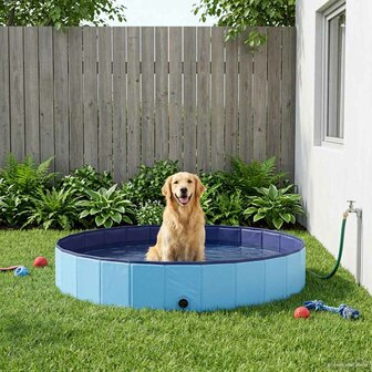 Honden zwembad Blauw &Oslash;300 x 38 cm Dik PVC 1