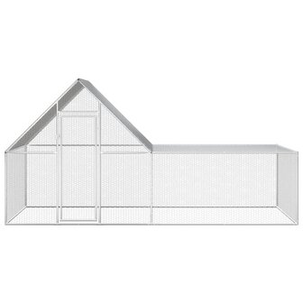 Kippenren 4x2x2 m gegalvaniseerd staal 4
