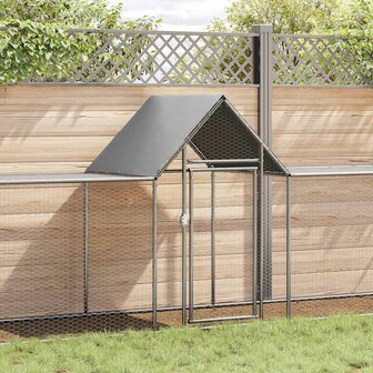 Kippenren 9x1x1,5 m gegalvaniseerd staal 1