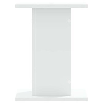Speakerstandaards 2 st 30x30x40 cm bewerkt hout wit 3