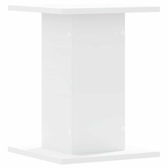 Speakerstandaards 2 st 30x30x40 cm bewerkt hout wit 4