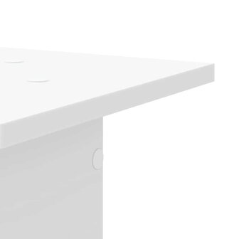 Speakerstandaards 2 st 30x30x40 cm bewerkt hout wit 6