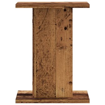 Speakerstandaards 2 st 30x30x40 cm bewerkt hout oud houtkleurig 3