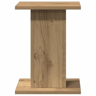 Speakerstandaards 2 st 30x30x40 cm hout artisanaal eikenkleurig 5