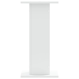 Speakerstandaards 2 st 30x30x60 cm bewerkt hout wit 3