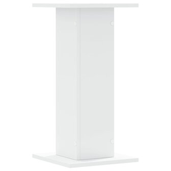 Speakerstandaards 2 st 30x30x60 cm bewerkt hout wit 4