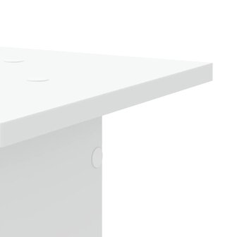 Speakerstandaards 2 st 30x30x60 cm bewerkt hout wit 6