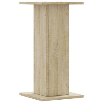 Speakerstandaards 2 st 30x30x60 cm bewerkt hout sonoma eiken 4