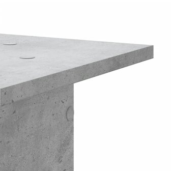 Speakerstandaards 2 st 30x30x60 cm bewerkt hout betongrijs 6