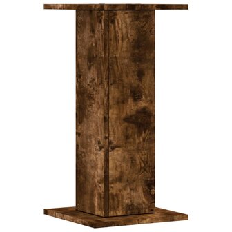 Speakerstandaards 2 st 30x30x60 cm bewerkt hout gerookt eiken 4