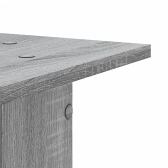 Speakerstandaards 2 st 30x30x60 cm bewerkt hout grijs sonoma 6