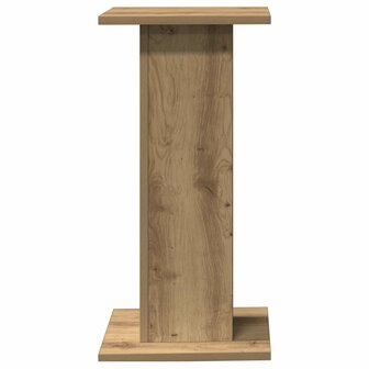 Speakerstandaards 2 st 30x30x60 cm hout artisanaal eikenkleurig 4