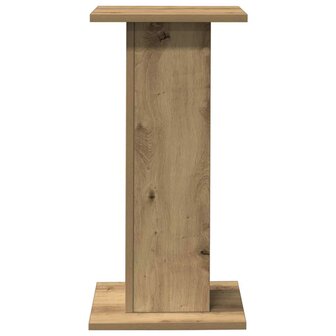 Speakerstandaards 2 st 30x30x60 cm hout artisanaal eikenkleurig 5