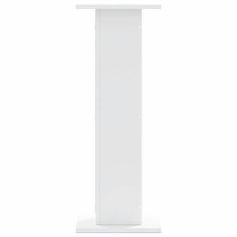 Speakerstandaards 2 st 30x30x80 cm bewerkt hout wit 3
