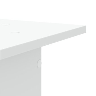 Speakerstandaards 2 st 30x30x80 cm bewerkt hout wit 6