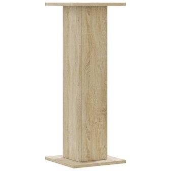 Speakerstandaards 2 st 30x30x80 cm bewerkt hout sonoma eiken 4