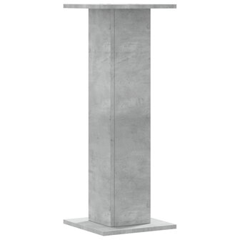 Speakerstandaards 2 st 30x30x80 cm bewerkt hout betongrijs 4