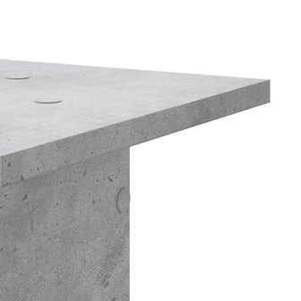 Speakerstandaards 2 st 30x30x80 cm bewerkt hout betongrijs 6