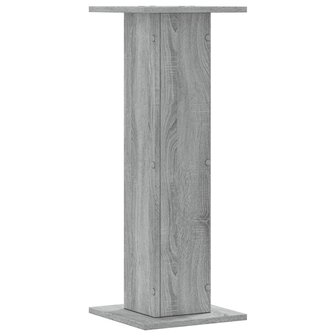 Speakerstandaards 2 st 30x30x80 cm bewerkt hout grijs sonoma 4
