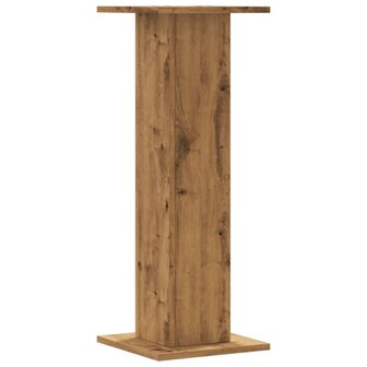 Speakerstandaards 2 st 30x30x80 cm hout artisanaal eikenkleurig 4