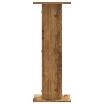 Speakerstandaards 2 st 30x30x80 cm hout artisanaal eikenkleurig 5