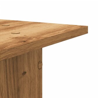 Speakerstandaards 2 st 30x30x80 cm hout artisanaal eikenkleurig 6