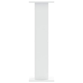 Speakerstandaards 2 st 30x30x95 cm bewerkt hout wit 3
