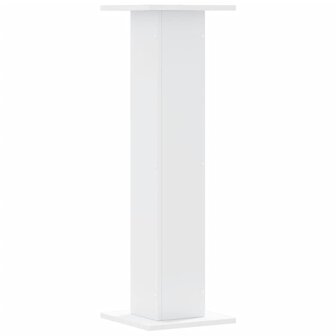 Speakerstandaards 2 st 30x30x95 cm bewerkt hout wit 4