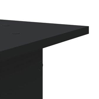 Speakerstandaards 2 st 30x30x95 cm bewerkt hout zwart 6