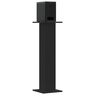 Speakerstandaards 2 st 30x30x95 cm bewerkt hout zwart 7