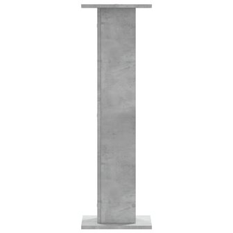 Speakerstandaards 2 st 30x30x95 cm bewerkt hout betongrijs 3