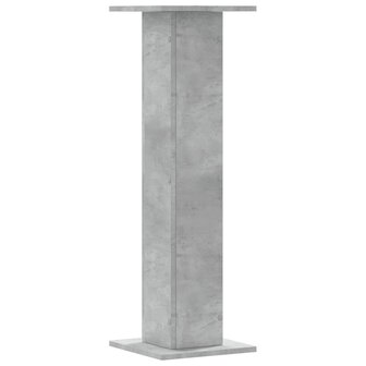 Speakerstandaards 2 st 30x30x95 cm bewerkt hout betongrijs 4
